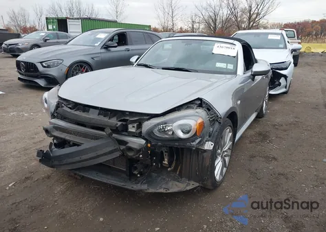 2017 Fiat 124 Spider Lusso from USA, damaged, VIN JC1NFAEK0H0105019